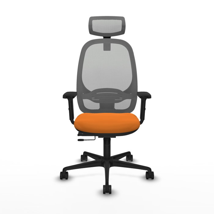PIQUERAS Y CRESPO Silla de oficina Cilanco Naranja y Gris PIQUERAS Y CRESPO Silla de oficina Cilanco Naranja y Gris
