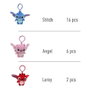 Lilo & Stitch Llaveros Peluche 12 cm Surtido (24)