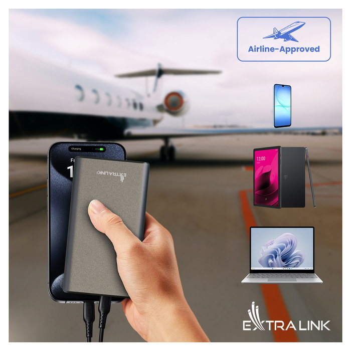 Extralink EPB-126 Powerbank 20000mAh 45W PD USB-C Plata