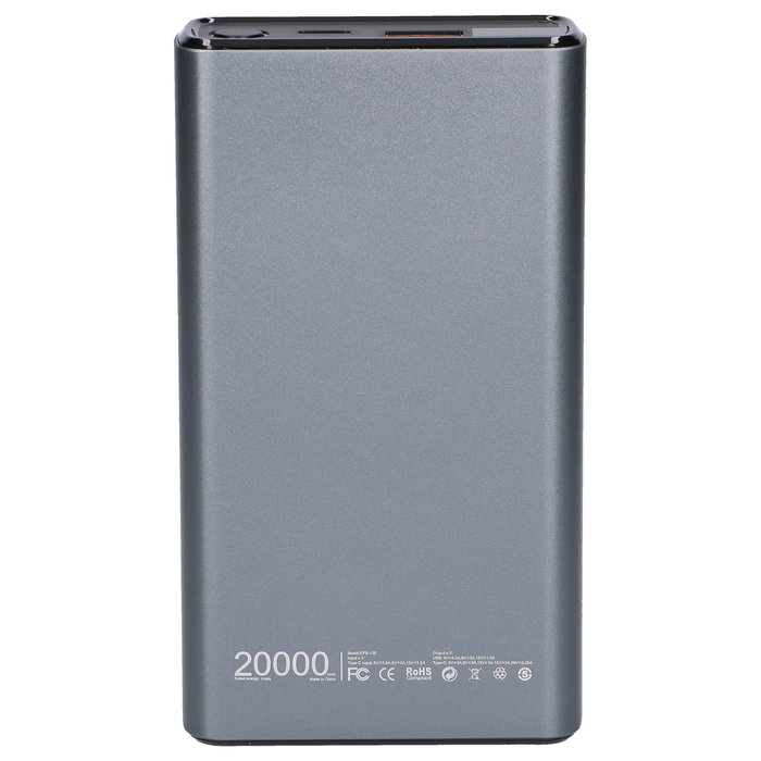 Extralink EPB-126 Powerbank 20000mAh 45W PD USB-C Plata
