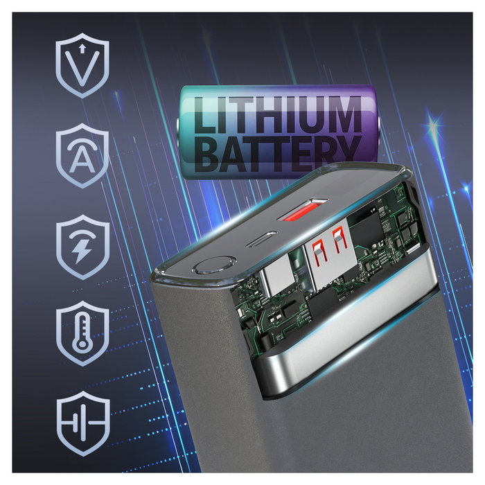 Extralink EPB-126 Powerbank 20000mAh 45W PD USB-C Plata