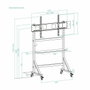 Tooq Soporte de Suelo Optimus para Pantallas de 60-105 Pulgadas Negro