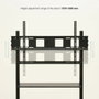 Tooq Soporte de Suelo Optimus para Pantallas de 60-105 Pulgadas Negro
