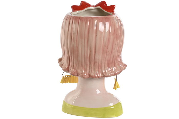 DKD Home Decor Macetero Busto Mujer Dolomite Chica Pack de 2 DKD Home Decor Macetero Busto Mujer Dolomite Chica Pack de 2