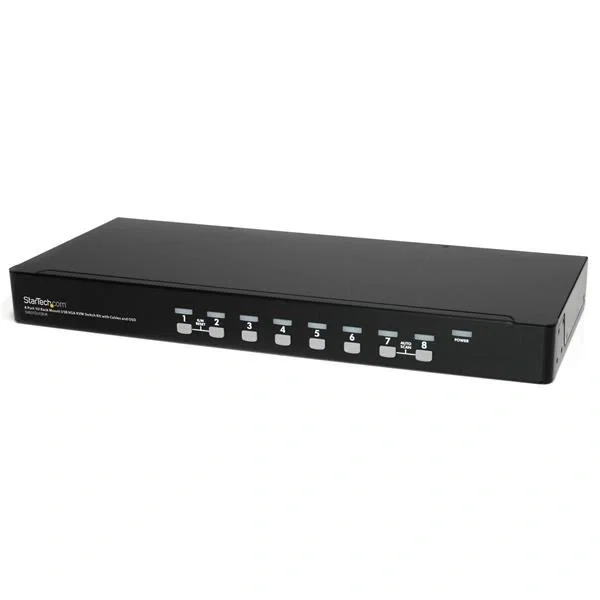 StarTech SV831DUSBUK Switch KVM de 8 puertos USB/VGA 1U StarTech SV831DUSBUK Switch KVM de 8 puertos USB/VGA 1U