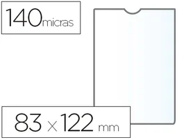 Esselte Funda Portadocumentos Cristal 83x122 mm 140 Micras PVC Transparente