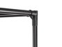 Kipit Armario Organizador Triple Percha 50x8x31cm Negro con 8 Estantes de Tela y 2 Barras de Metal (Set de 5)