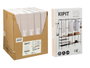 Kipit Armario Organizador Triple Percha 50x8x31cm Negro con 8 Estantes de Tela y 2 Barras de Metal (Set de 5)