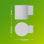 Philips Aplique de exterior LED Fylx 5 W Blanco