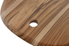 DKD Home Decor Tabla Cortar Teca Natural 35.5 x 1.5 x 40.5 cm