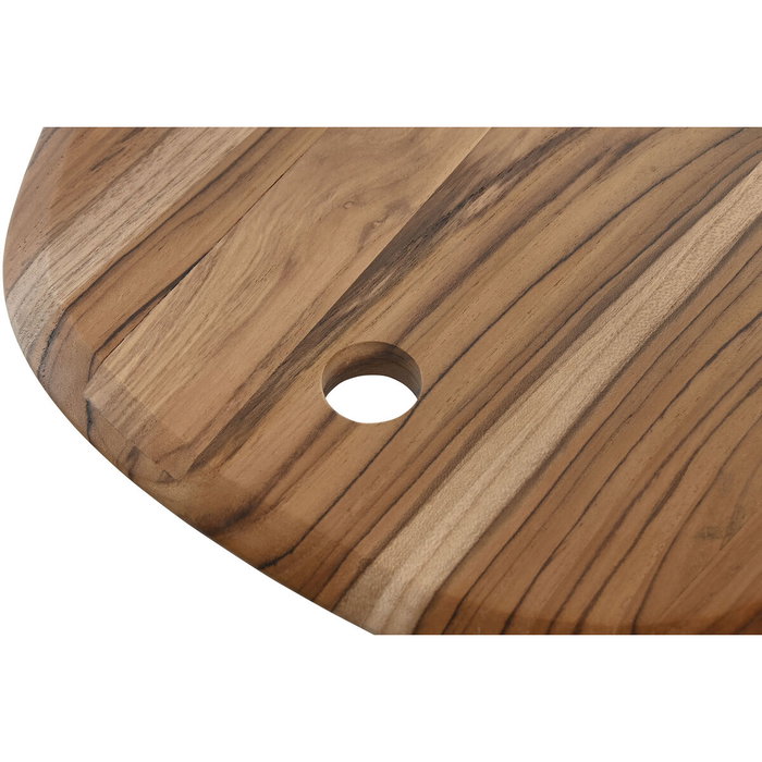 DKD Home Decor Tabla de Cortar Teca Natural 40,5x35,5x1,5 cm