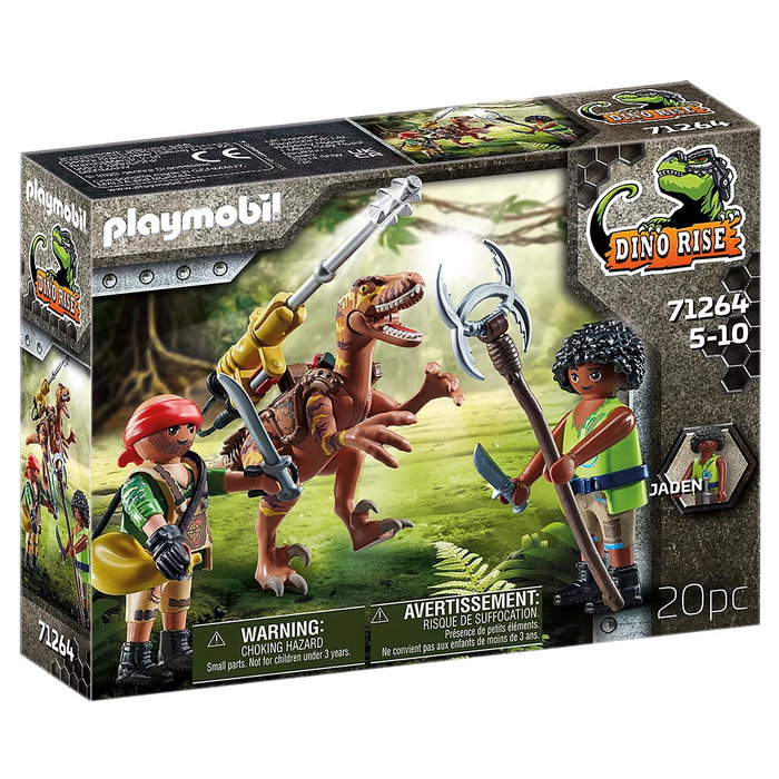 PLAYMOBIL Dino Rise 71264 Deinonychus con Cañón para la Selva, Juguete de Figuras de Acción para Niños +5 Años PLAYMOBIL Dino Rise 71264 Deinonychus con Cañón para la Selva, Juguete de Figuras de Acción para Niños +5 Años