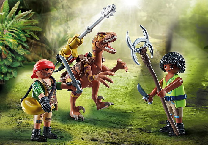 PLAYMOBIL Deinonychus Dino Rise 71264 con cañón