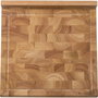 Zassenhaus Tabla de cortar Worktop Rubber Tree de madera de caucho 39x39x4,5 cm
