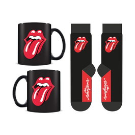 PYRAMID Set Taza y Calcetines Rolling Stones - Taza 315ml, Calcetines Talla 36-41