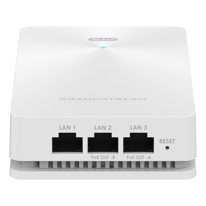 Grandstream GWN7661E In-Wall Wi-Fi 6 Access Point 2.4/5 GHz 1201 Mbit/s WEP WPA WPA2 WPA3 10/100/1000 Mbit/s