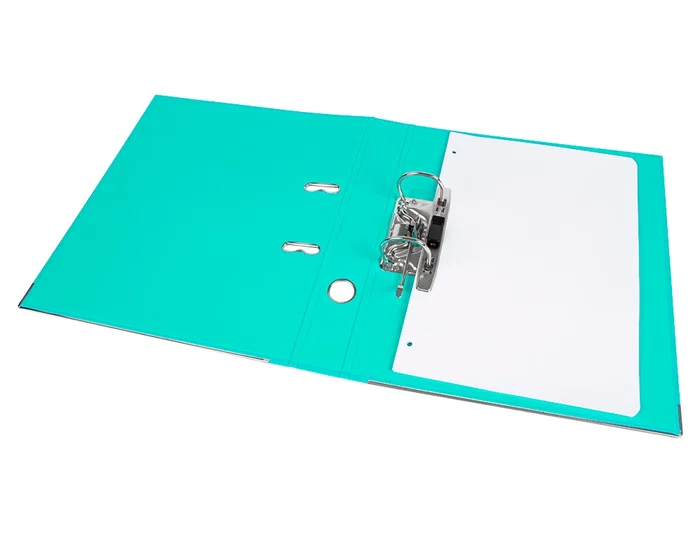 Liderpapel Archivador de Palanca Documenta A4 PVC con Rado, Compresor Metálico y Lomo de 75 mm, Verde Claro