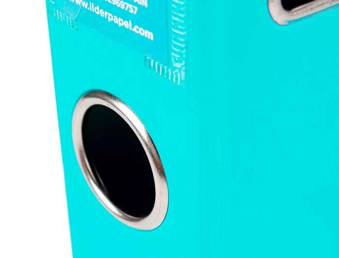 Liderpapel Archivador de Palanca Documenta A4 PVC con Rado, Compresor Metálico y Lomo de 75 mm, Verde Claro