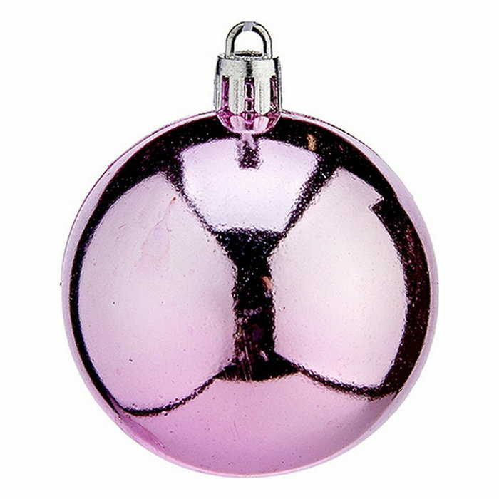 Set de Bolas de Navidad Krist+ Rosa Plástico (12 Unidades)