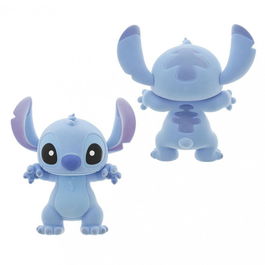 Enesco Figura Flocada de Stitch de Disney - Suave Figura de Colección para Adultos, Alien Azul con Collar de Flores