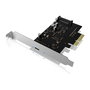 ICY BOX IB-PCI1901-C32 Tarjeta Controladora USB Tipo-C PCIe 3.0, USB 3.2 Gen 2 (20 Gbit/s), Conector SATA, Color Negro