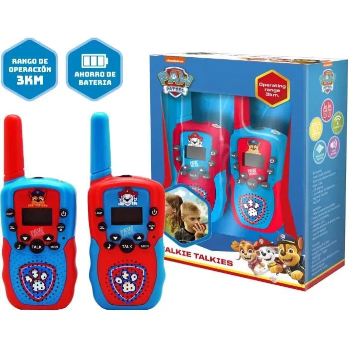 Kids Licensing Walkie-talkie Patrulla Canina licencia para niños PW19915