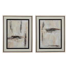 Cuadro Pintura Abstracto 2/M 80 X 100 cm (Set de 2)