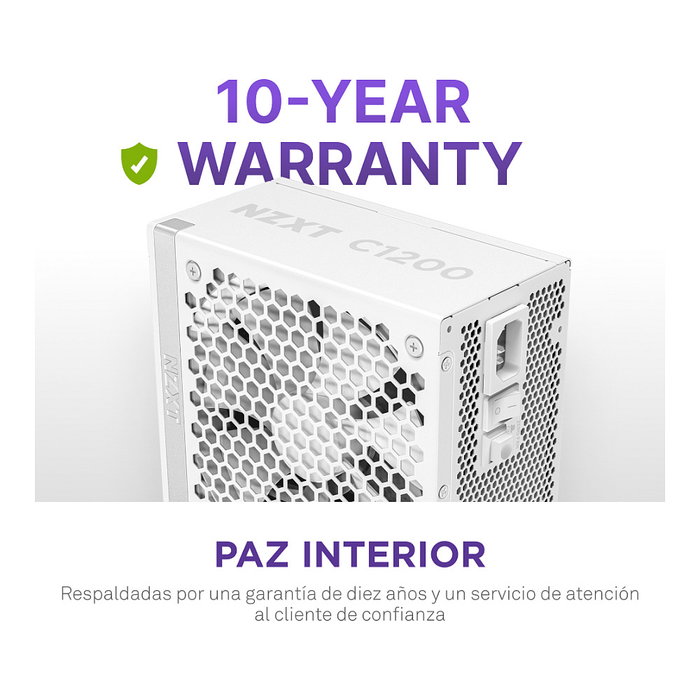 NZXT C1200 Gold 1200 W ATX Blanco NZXT C1200 Gold 1200 W ATX Blanco