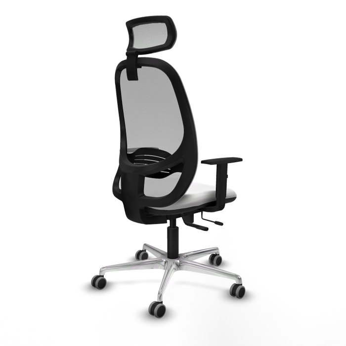 PIQUERAS Y CRESPO Silla de oficina Cilanco con mecanismo Sincro/Traslack, Blanco y Gris PIQUERAS Y CRESPO Silla de oficina Cilanco con mecanismo Sincro/Traslack, Blanco y Gris