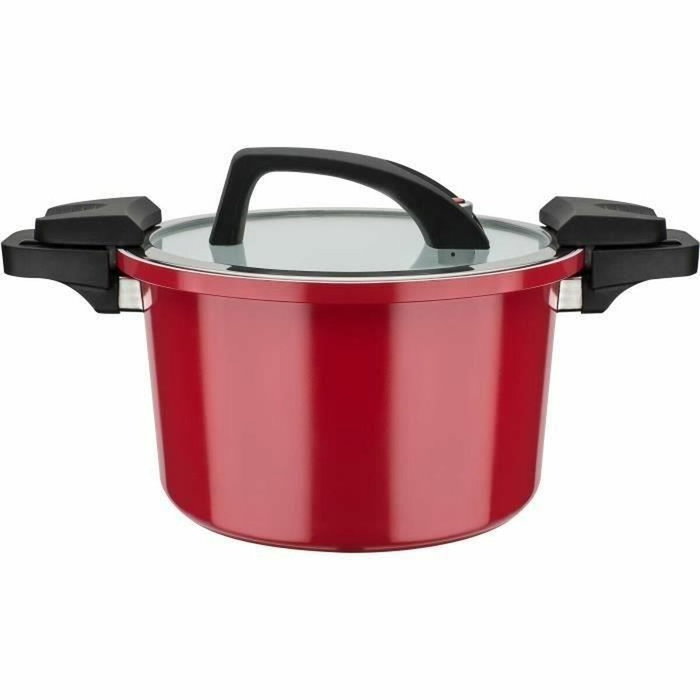 GSW Olla a presión baja Roja 6 L 24 cm GSW Olla a presión baja Roja 6 L 24 cm