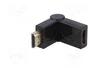 AKYGA Adaptador HDMI enchufe a HDMI enchufe móvil ±90°, negro