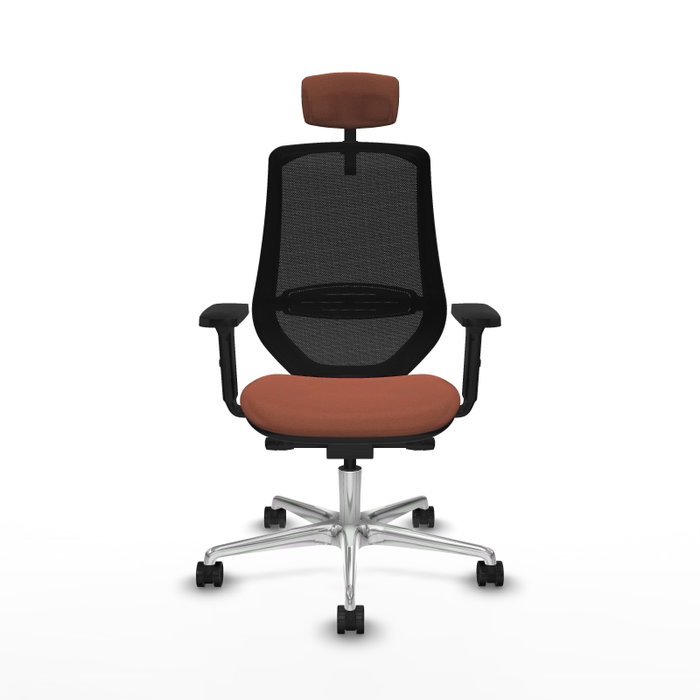 PIQUERAS Y CRESPO Silla de oficina Mardos con mecanismo Sincro/Traslack Marrón/Negro