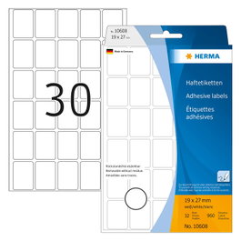 HERMA Etiquetas multiuso blancas 19x27 mm desprendibles 720 unidades