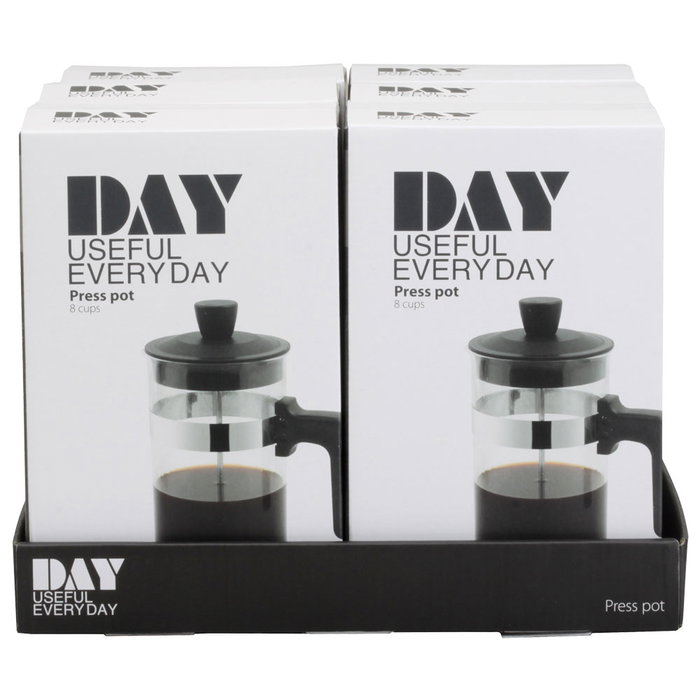 Day Cafetera Émbolo 1 L Cristal Acero Inoxidable Plástico