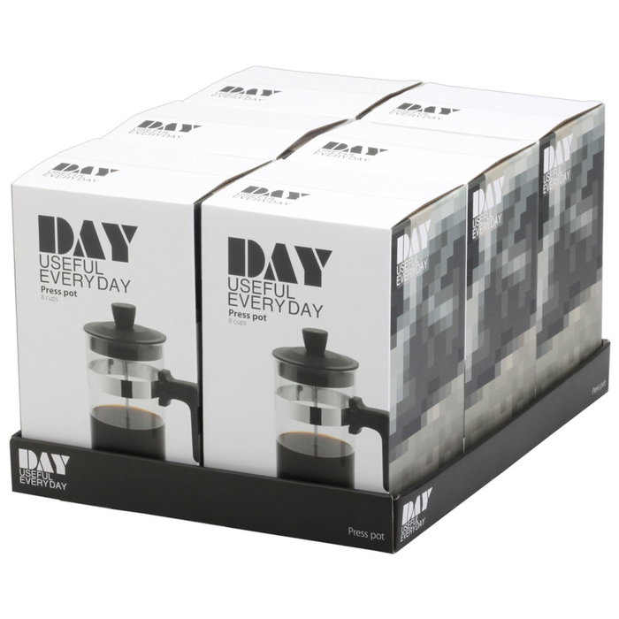 Day Cafetera Émbolo 1 L Cristal Acero Inoxidable Plástico