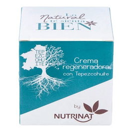 NUTRINAT Crema Regeneradora e Hidratante Antiedad con Tepezcohuite 50 ml - Efecto Iluminador y Reparador para la Piel