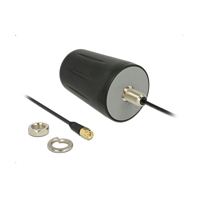 DeLOCK Antena WLAN 802.11 b/g/n Omnidireccional con Conector SMA y Cable de 3m DeLOCK Antena WLAN 802.11 b/g/n Omnidireccional con Conector SMA y Cable de 3m