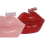 DKD Home Decor Surtido de Velas de Labios en Cera Parafina, Rojo y Rosa