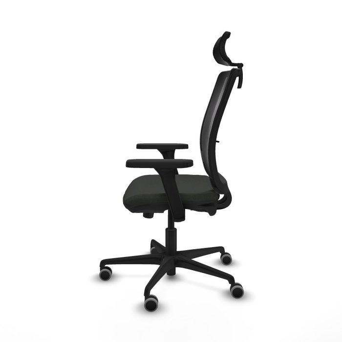 PIQUERAS Y CRESPO Silla de oficina Haches con mecanismo Sincro/Traslack Negra