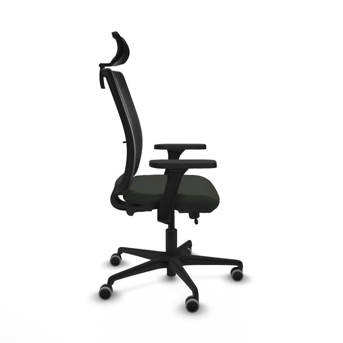 PIQUERAS Y CRESPO Silla de oficina Haches con mecanismo Sincro/Traslack Negra