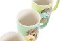 DKD Home Decor Mug Moderno Verde Turquesa Porcelana New Bone 12 Unidades 8 x 9.5 x 12 cm
