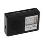 Adler Radio portátil AM/FM, bandas 87.5-108 MHz & 522-1620 kHz, antena telescópica, alimentación red/pilas, 15.5 x 21 x 6 cm