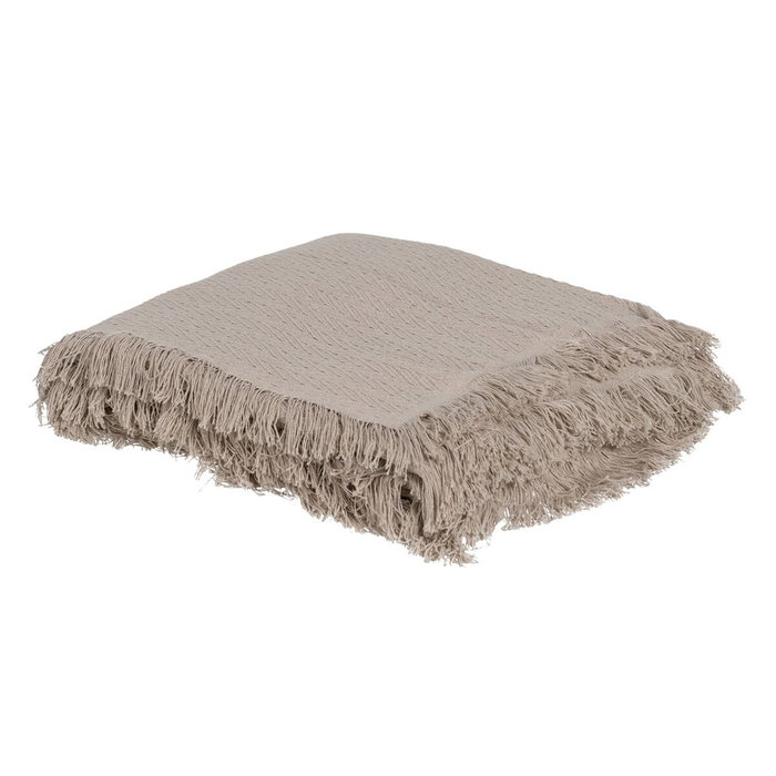 Ixia Plaid Espiga Marrón Claro Algodón 280 x 260 cm