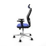 PIQUERAS Y CRESPO Silla de oficina Jorquera con mecanismo Sincro/Traslack, Azul claro y Gris