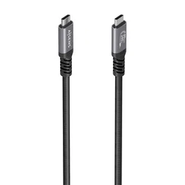 Aisens Cable USB4 Gen3x2 Aluminio 40Gbps 8K@60Hz 1m Negro