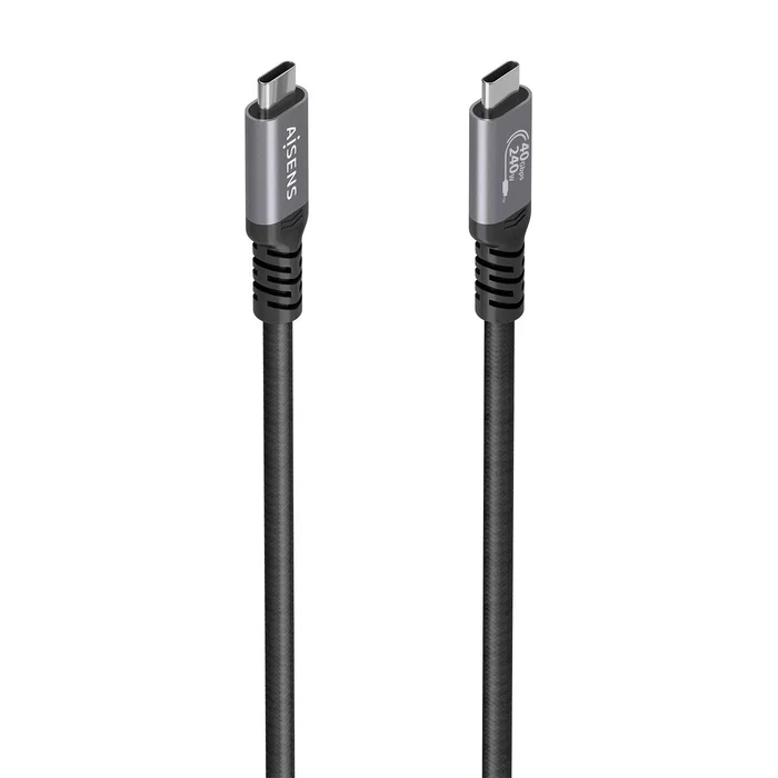 Aisens Cable USB4 Gen3x2 Aluminio 40Gbps 8K@60Hz 1m Negro Aisens Cable USB4 Gen3x2 Aluminio 40Gbps 8K@60Hz 1m Negro