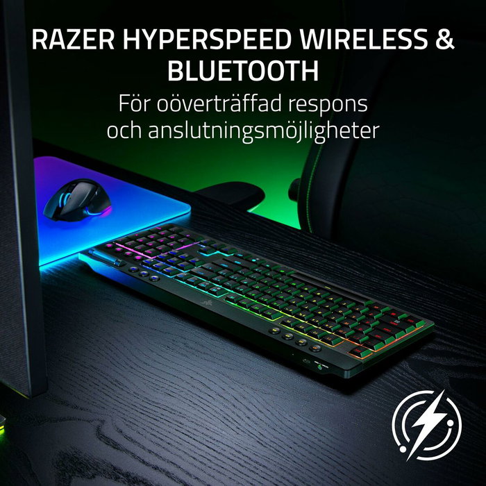 Razer BlackWidow V4 Low-Profile HyperSpeed Orange Switch Negro