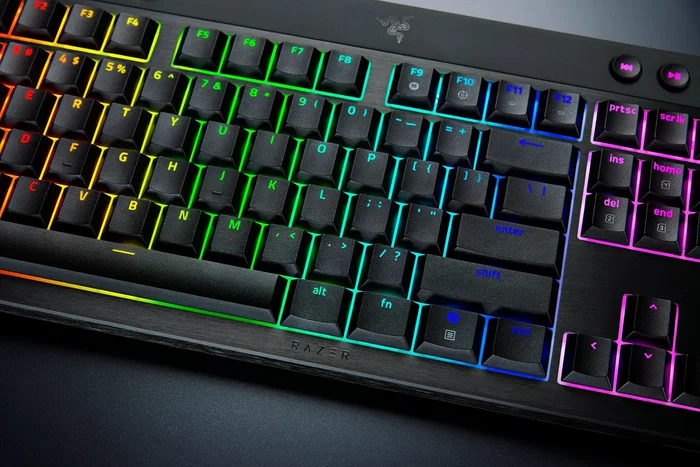 Razer BlackWidow V4 Low-Profile HyperSpeed Orange Switch Negro