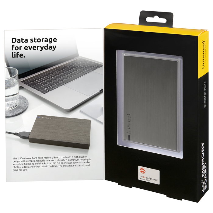 Intenso Disco Duro Externo 2TB USB 3.0 2.5" Antracita - 5400 RPM, Micro-USB, Aluminio, Compatible con Windows y Mac Intenso Disco Duro Externo 2TB USB 3.0 2.5" Antracita - 5400 RPM, Micro-USB, Aluminio, Compatible con Windows y Mac