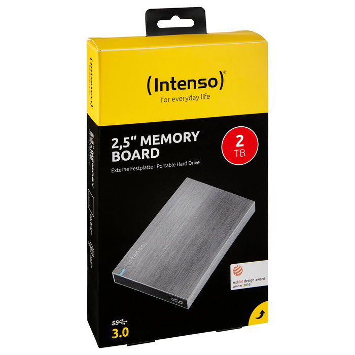 Intenso Disco Duro Externo 2TB USB 3.0 2.5" Antracita - 5400 RPM, Micro-USB, Aluminio, Compatible con Windows y Mac Intenso Disco Duro Externo 2TB USB 3.0 2.5" Antracita - 5400 RPM, Micro-USB, Aluminio, Compatible con Windows y Mac